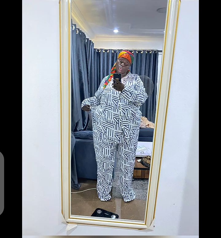 Progress photo while reducing weight
